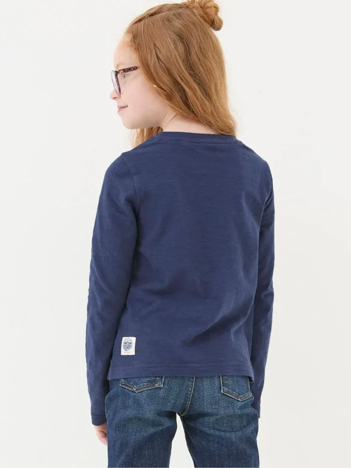 Kids Tops and TShirts Fat Face Bat Blue Graphic TShirt