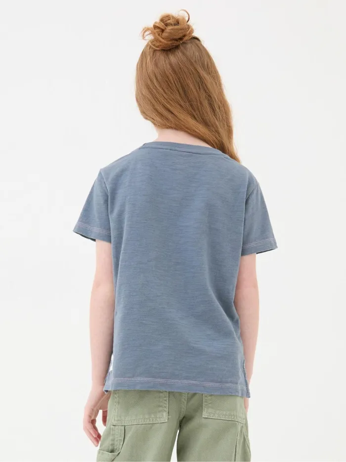 Kids Tops and TShirts Fat Face Grey Horse Graphic TShirt
