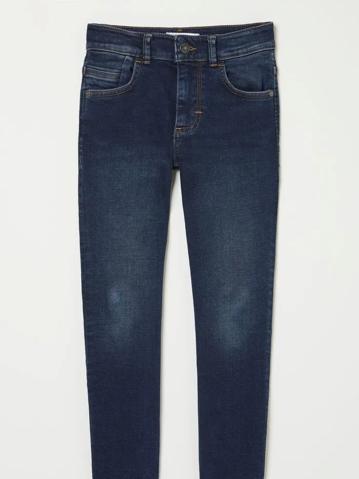 Kids Trousers Jeans and Joggers Fat Face Navy Blue Wash Tarka Stretch Slim Jeans