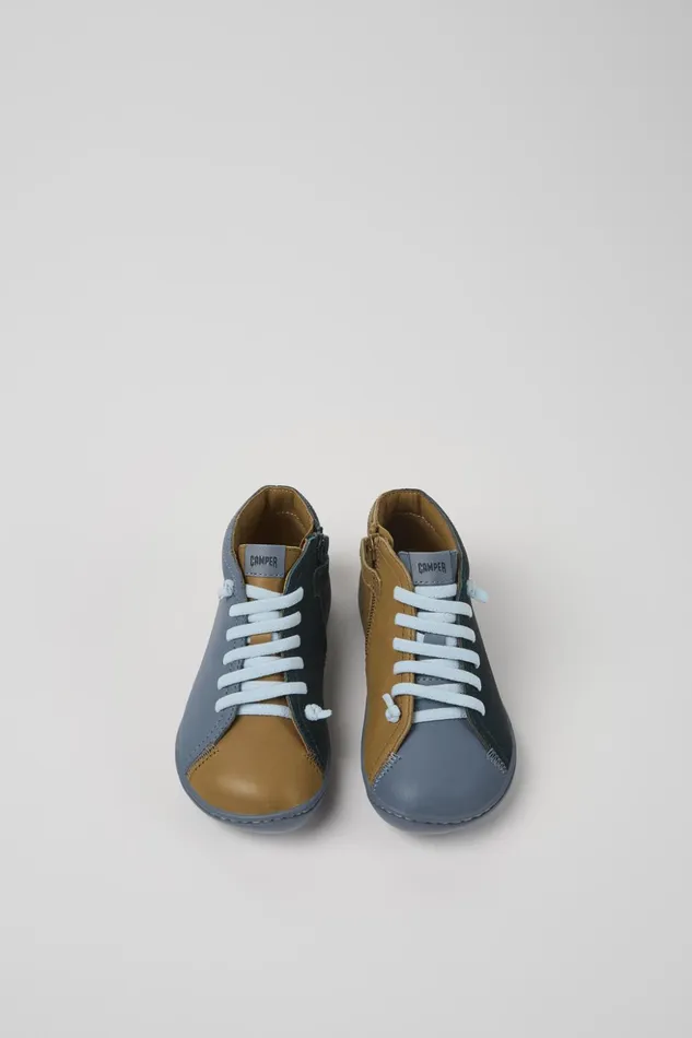 Kids Twins Multicolor Leather Ankle Boots For Kids Camper Boots Kids Twins Multicolor Leather Ankle Boots For Kids Camper Boots