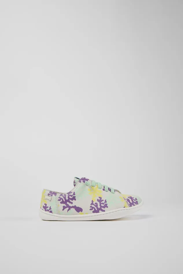 Kids Twins Multicolored Leather Slipon Camper Sneakers Kids Twins Multicolored Leather Slipon Camper Sneakers