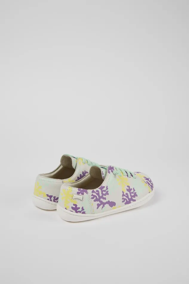 Kids Twins Multicolored Leather Slipon Camper Sneakers Kids Twins Multicolored Leather Slipon Camper Sneakers