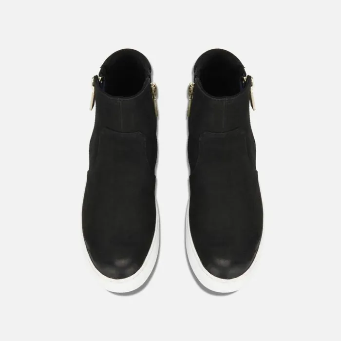 Kiera Nubuck Leather Sneaker Black Women Kenneth Cole Sneakers