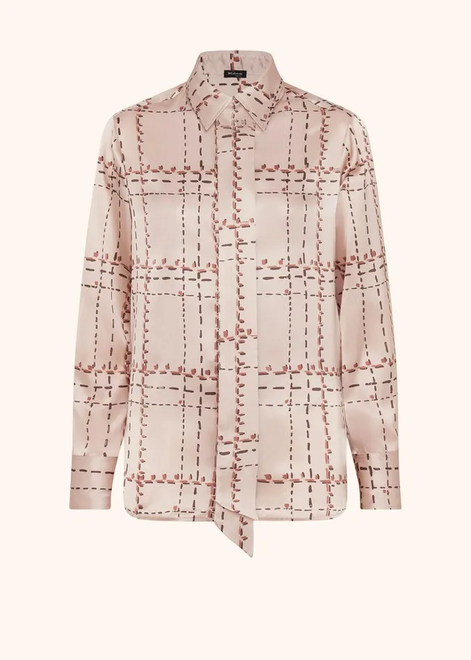 Kiton Blouses And Shirts PRINTED SILK SHIRT 8211 Women