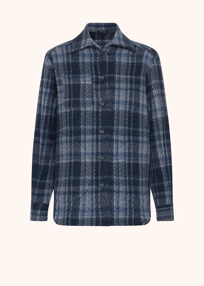 Kiton Blouses And Shirts TARTAN CASHMERE OVERSHIRT 8211 Women