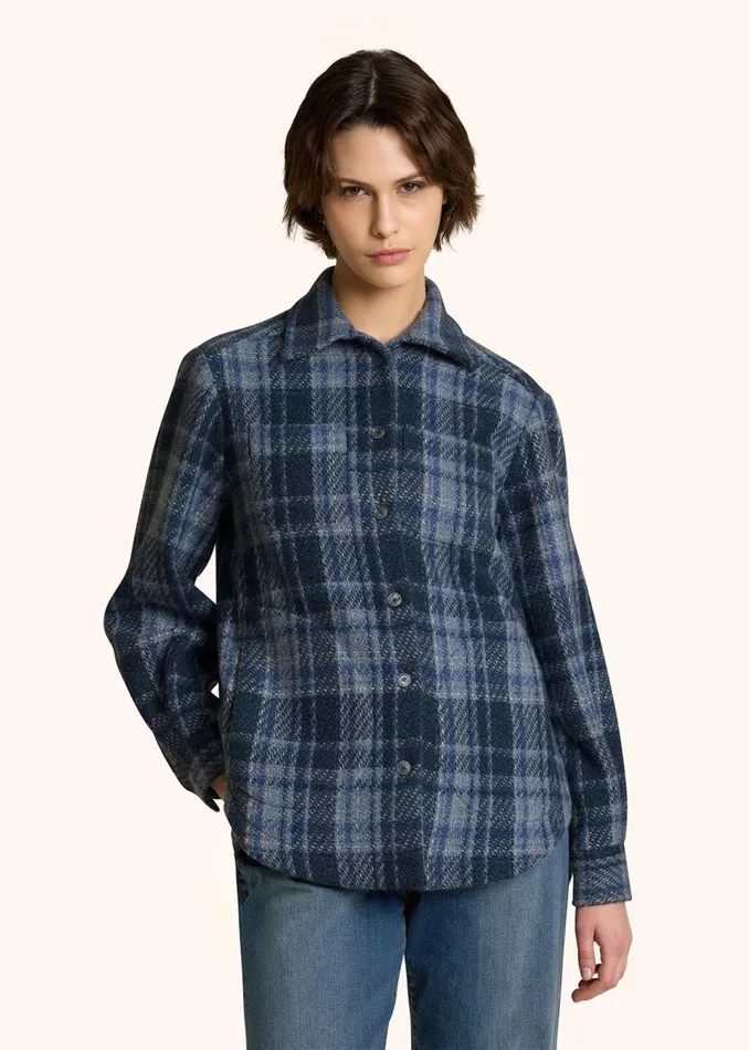 Kiton Blouses And Shirts TARTAN CASHMERE OVERSHIRT 8211 Women Kiton Blouses And Shirts TARTAN CASHMERE OVERSHIRT 8211 Women