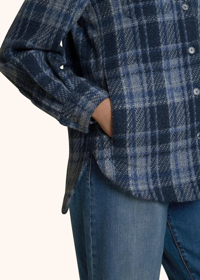 Kiton Blouses And Shirts TARTAN CASHMERE OVERSHIRT 8211 Women Kiton Blouses And Shirts TARTAN CASHMERE OVERSHIRT 8211 Women