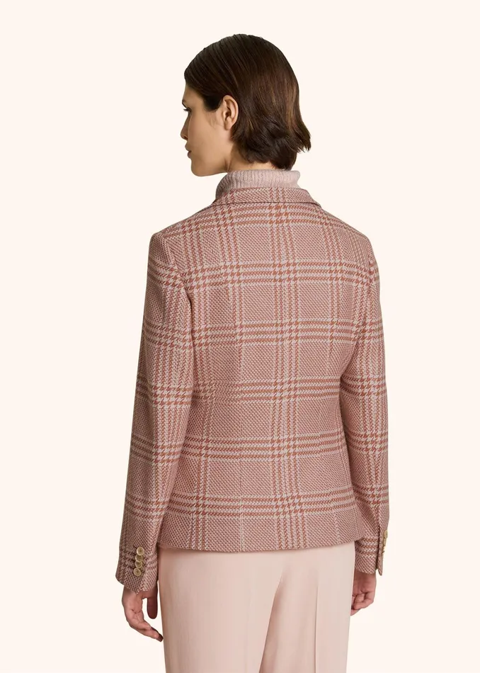 Kiton Jackets GLEN PLAID CASHMERE AND SILK BLAZER 8211 Women Kiton Jackets GLEN PLAID CASHMERE AND SILK BLAZER 8211 Women