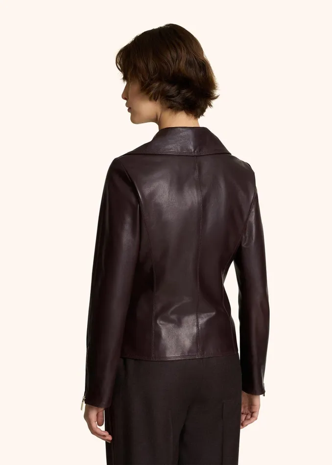 Kiton Outerwear SMOOTH LEATHER BIKER JACKET 8211 Women Kiton Outerwear SMOOTH LEATHER BIKER JACKET 8211 Women