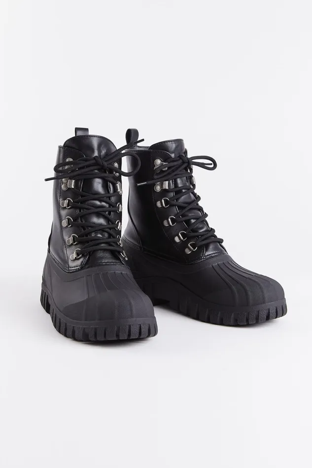 Lace Up Boots Women Stutterheim Patrol Boot Leather Black