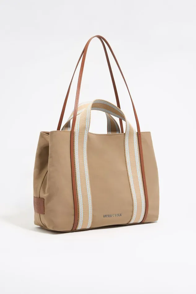 Large Camel Gabardine Chihuahua Shopper Bag Camel Women Bimba Y Lola Shoppers Large Camel Gabardine Chihuahua Shopper Bag Camel Women Bimba Y Lola Shoppers
