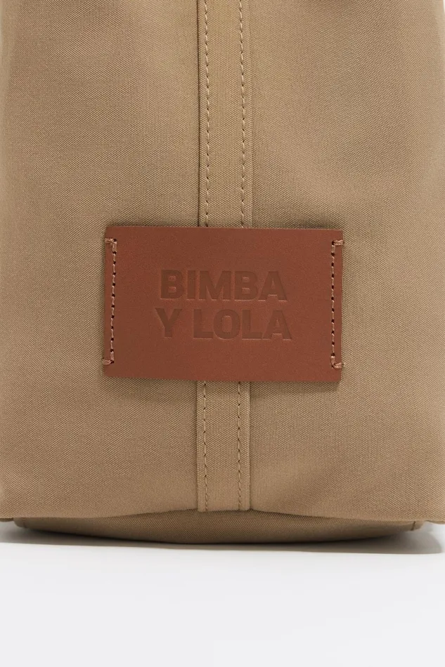 Large Camel Gabardine Chihuahua Shopper Bag Camel Women Bimba Y Lola Shoppers