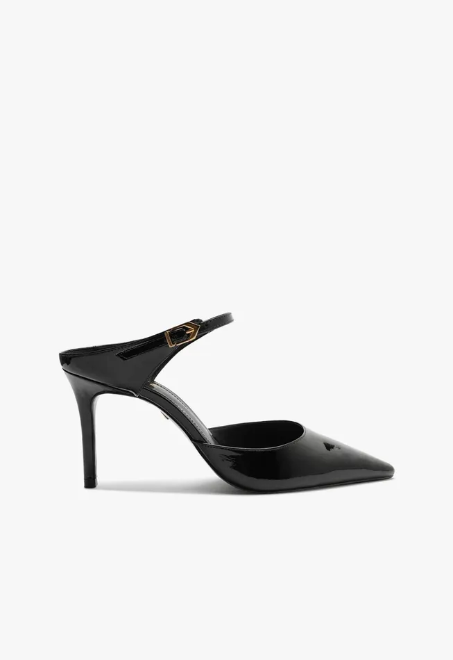 Laura Mule Leather Pump Black Women Schutz Shoes