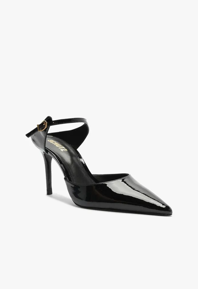 Laura Mule Leather Pump Black Women Schutz Shoes