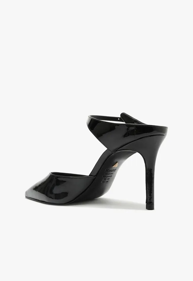Laura Mule Leather Pump Black Women Schutz Shoes