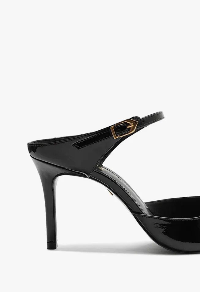 Laura Mule Leather Pump Black Women Schutz Shoes