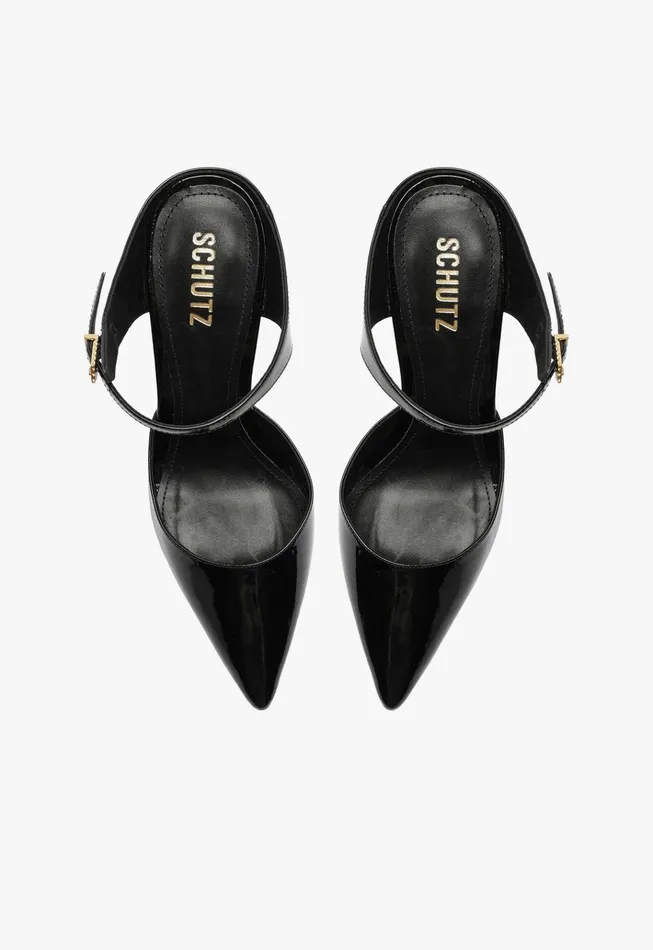 Laura Mule Leather Pump Black Women Schutz Shoes