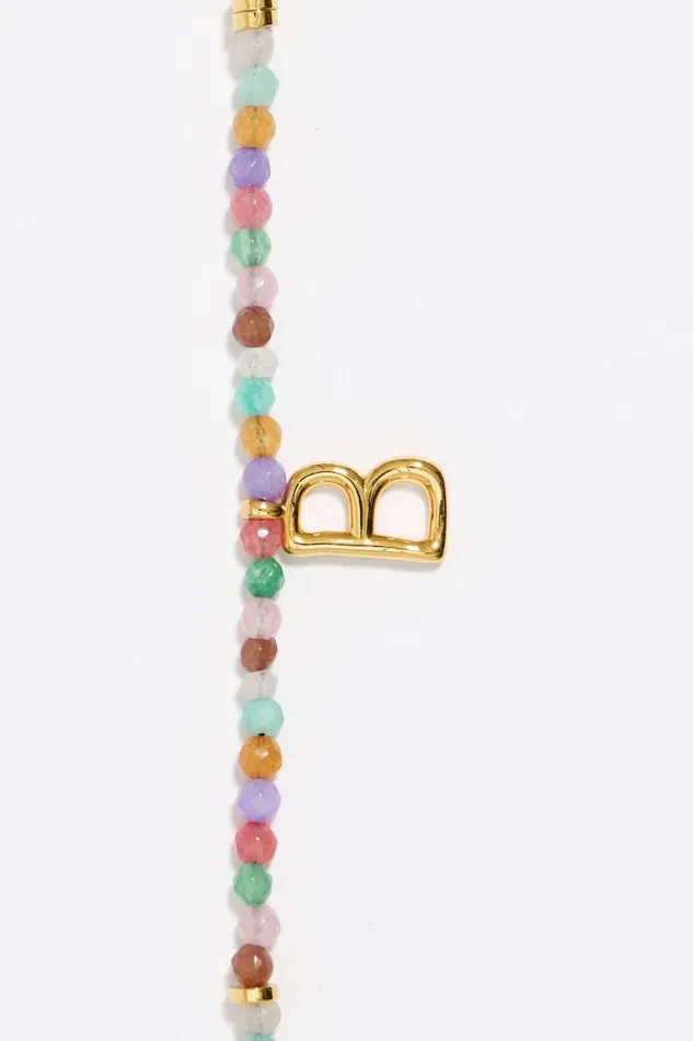 Letter B Multicolor Stones Bracelet Gold Women Bimba Y Lola Jewelry Letter B Multicolor Stones Bracelet Gold Women Bimba Y Lola Jewelry