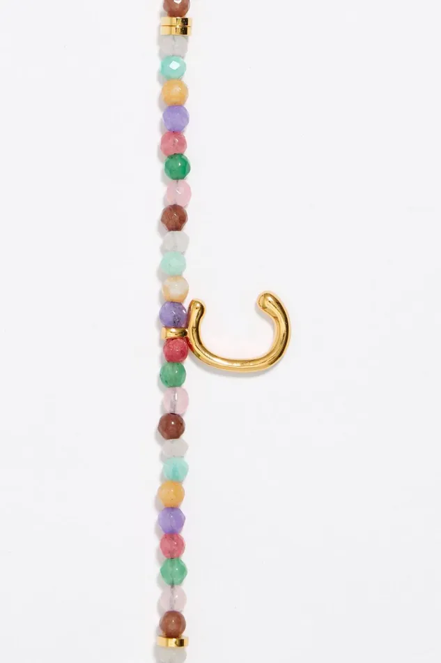 Letter C Multicolor Stones Bracelet Gold Women Bimba Y Lola Jewelry Letter C Multicolor Stones Bracelet Gold Women Bimba Y Lola Jewelry
