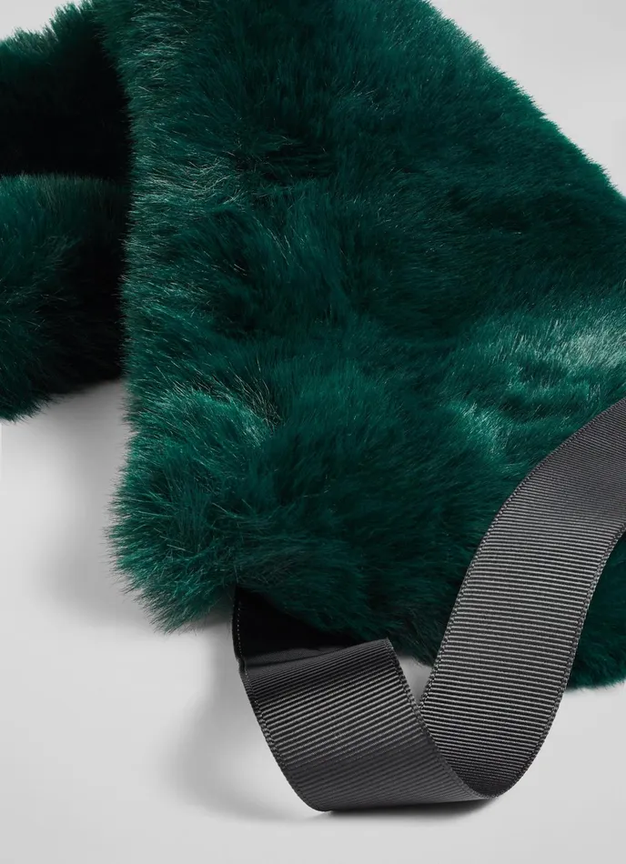 LK Bennett Ivonia Black Faux Fur Collar Women Scarves and Wraps LK Bennett Ivonia Black Faux Fur Collar Women Scarves and Wraps