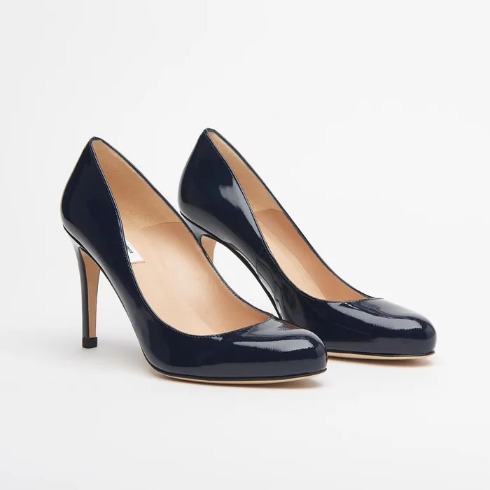 LK Bennett Stila Black Patent Courts Women Court Shoes LK Bennett Stila Black Patent Courts Women Court Shoes