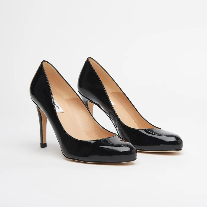 LK Bennett Stila Black Patent Courts Women Court Shoes LK Bennett Stila Black Patent Courts Women Court Shoes