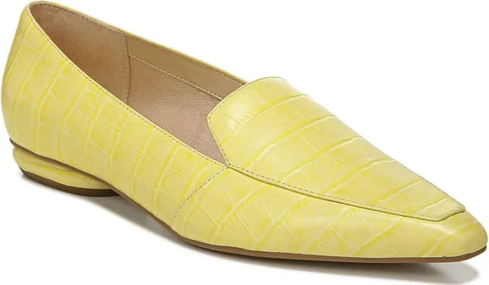 Loafers Women Franco Sarto Franco Balica Loafer Light Yellow Leather