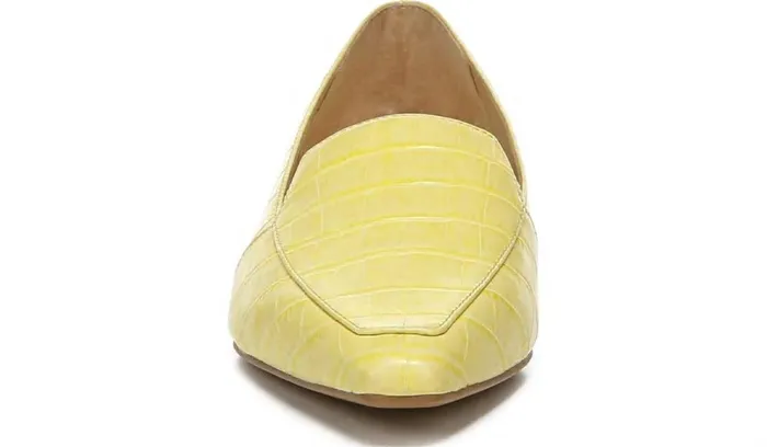 Loafers Women Franco Sarto Franco Balica Loafer Light Yellow Leather