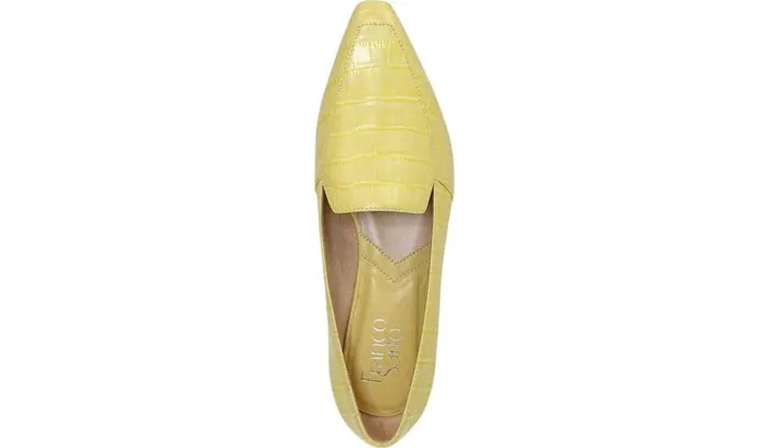 Loafers Women Franco Sarto Franco Balica Loafer Light Yellow Leather