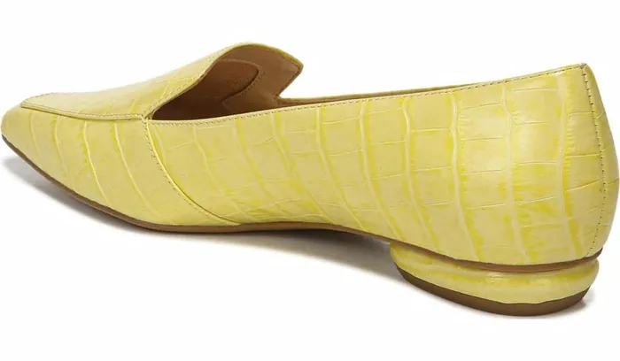 Loafers Women Franco Sarto Franco Balica Loafer Light Yellow Leather