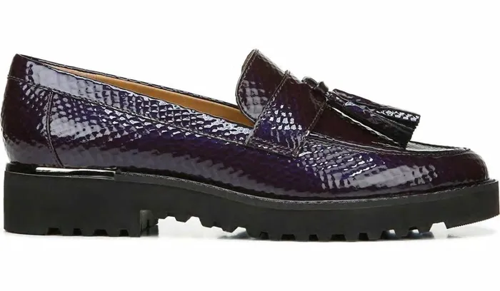 Loafers Women Franco Sarto Franco Carolynn Loafer Purple Faux Leather