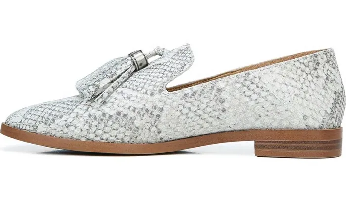 Loafers Women Franco Sarto Franco Hadden Loafer Natural Snake Print Leather