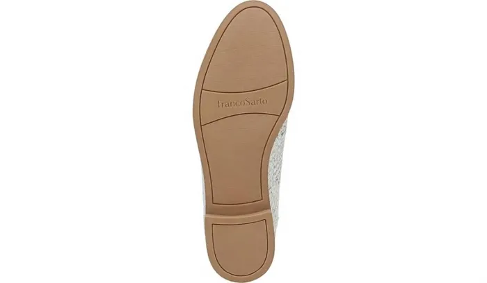 Loafers Women Franco Sarto Franco Hadden Loafer Natural Snake Print Leather