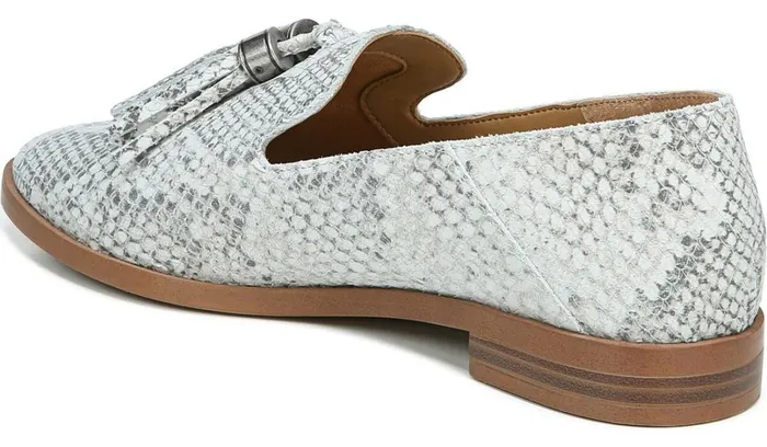 Loafers Women Franco Sarto Franco Hadden Loafer Natural Snake Print Leather
