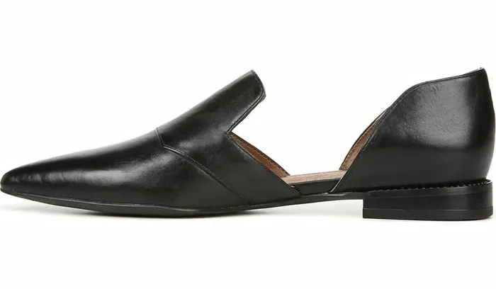 Loafers Women Franco Sarto Sarto Toby D039Orsay Flat Black Leather