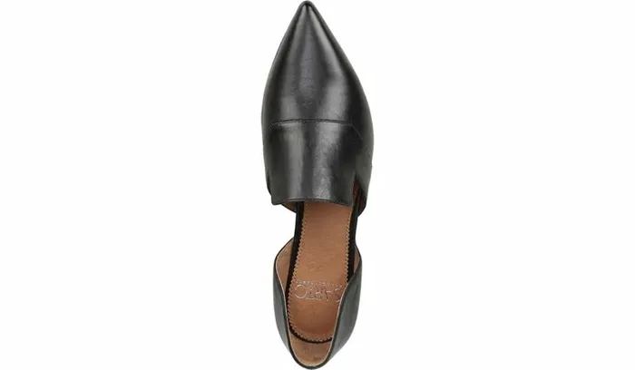 Loafers Women Franco Sarto Sarto Toby D039Orsay Flat Black Leather