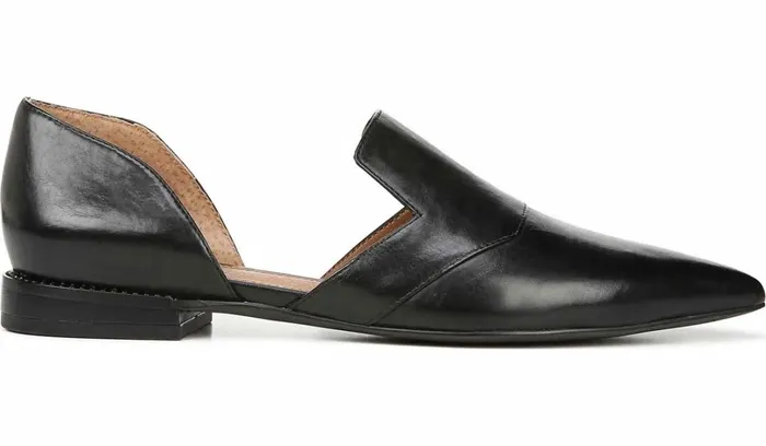 Loafers Women Franco Sarto Sarto Toby D039Orsay Flat Black Leather