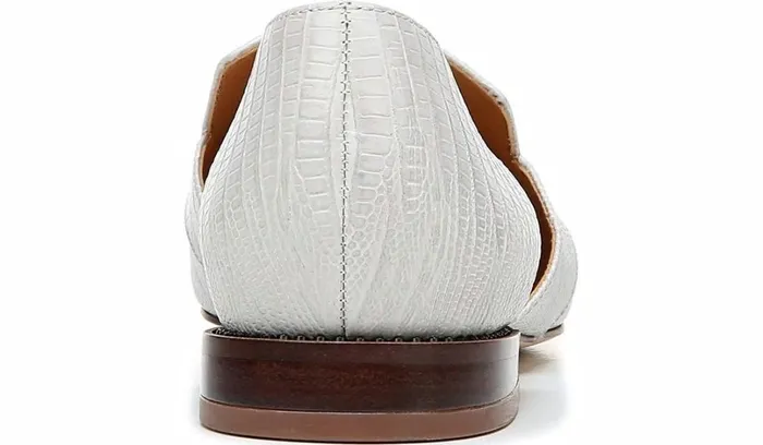 Loafers Women Franco Sarto Sarto Toby D039Orsay Flat Putty Snake Print Leather