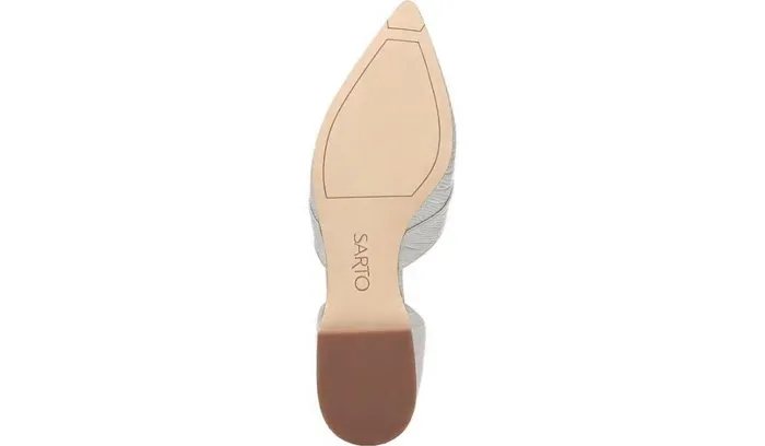 Loafers Women Franco Sarto Sarto Toby D039Orsay Flat Putty Snake Print Leather