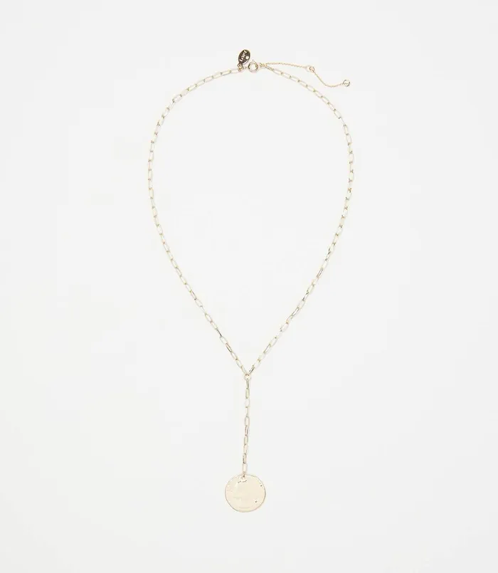 LOFT Charmed Y Necklace Gold Women Jewelry