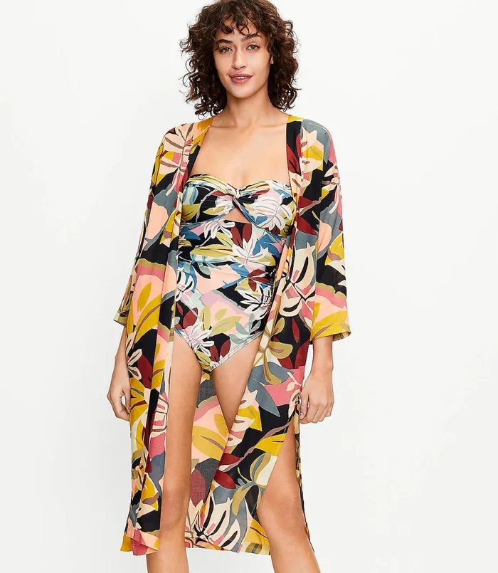 LOFT Paradise Duster Multi Women Wraps and Scarves