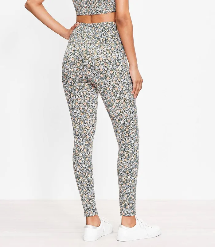 LOFT Petite Lou and Grey Meadow High Rise Essential Leggings Fresh Thyme Women Petite Pants