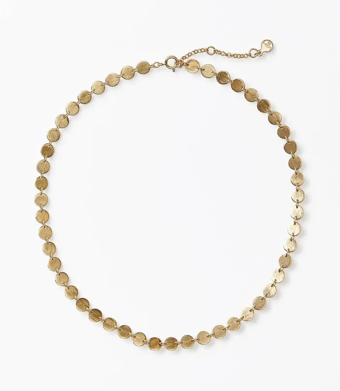LOFT Shimmer Choker Necklace Gold Women Jewelry