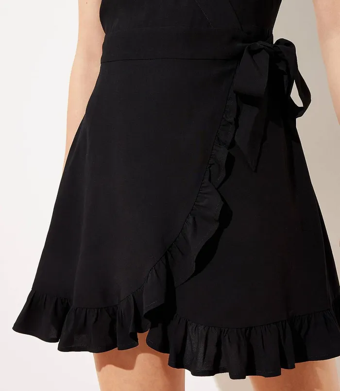 LOFT Skort Romper Black Women Dresses