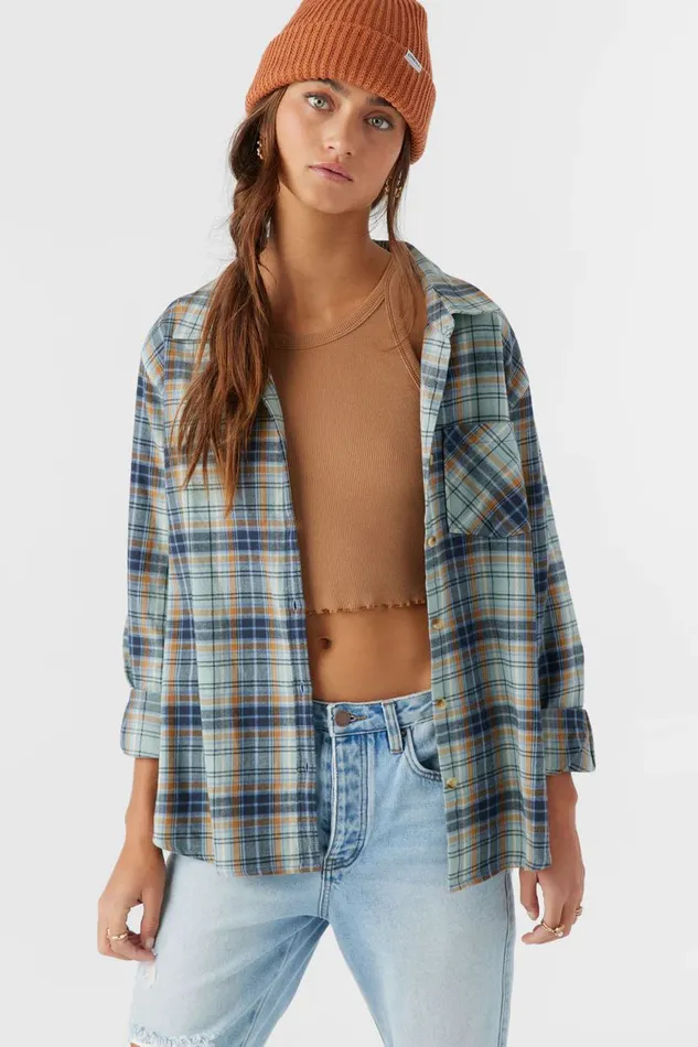 LOGAN FLANNEL RELAXED FIT SHIRT Infinity Women O039NEILL Clothing