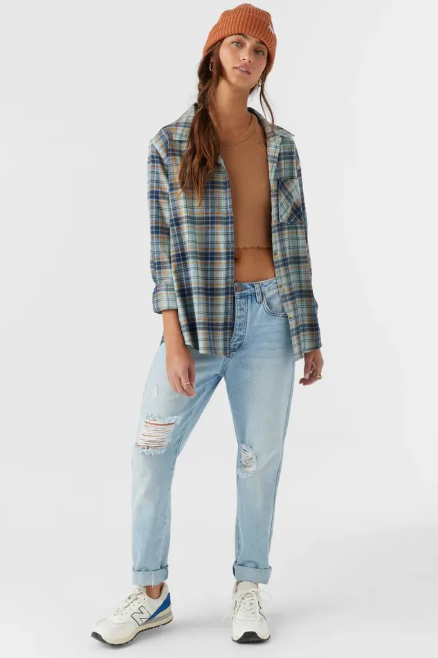 LOGAN FLANNEL RELAXED FIT SHIRT Infinity Women O039NEILL Clothing