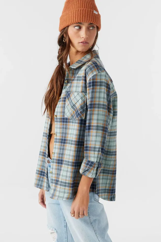 LOGAN FLANNEL RELAXED FIT SHIRT Infinity Women O039NEILL Clothing