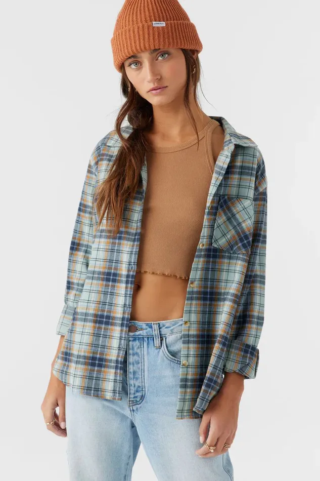 LOGAN FLANNEL RELAXED FIT SHIRT Infinity Women O039NEILL Clothing
