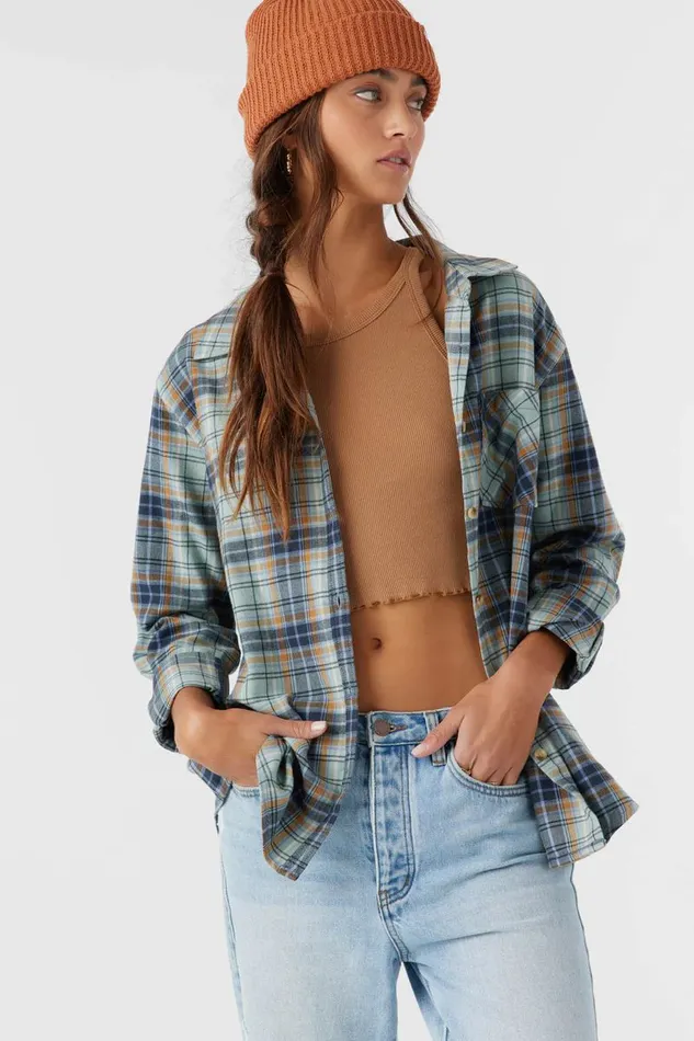 LOGAN FLANNEL RELAXED FIT SHIRT Infinity Women O039NEILL Clothing
