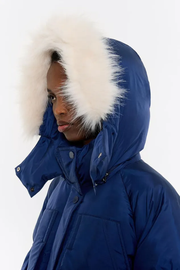 Long Navy Puffer Navy Women Bimba Y Lola Puffer Jackets Long Navy Puffer Navy Women Bimba Y Lola Puffer Jackets